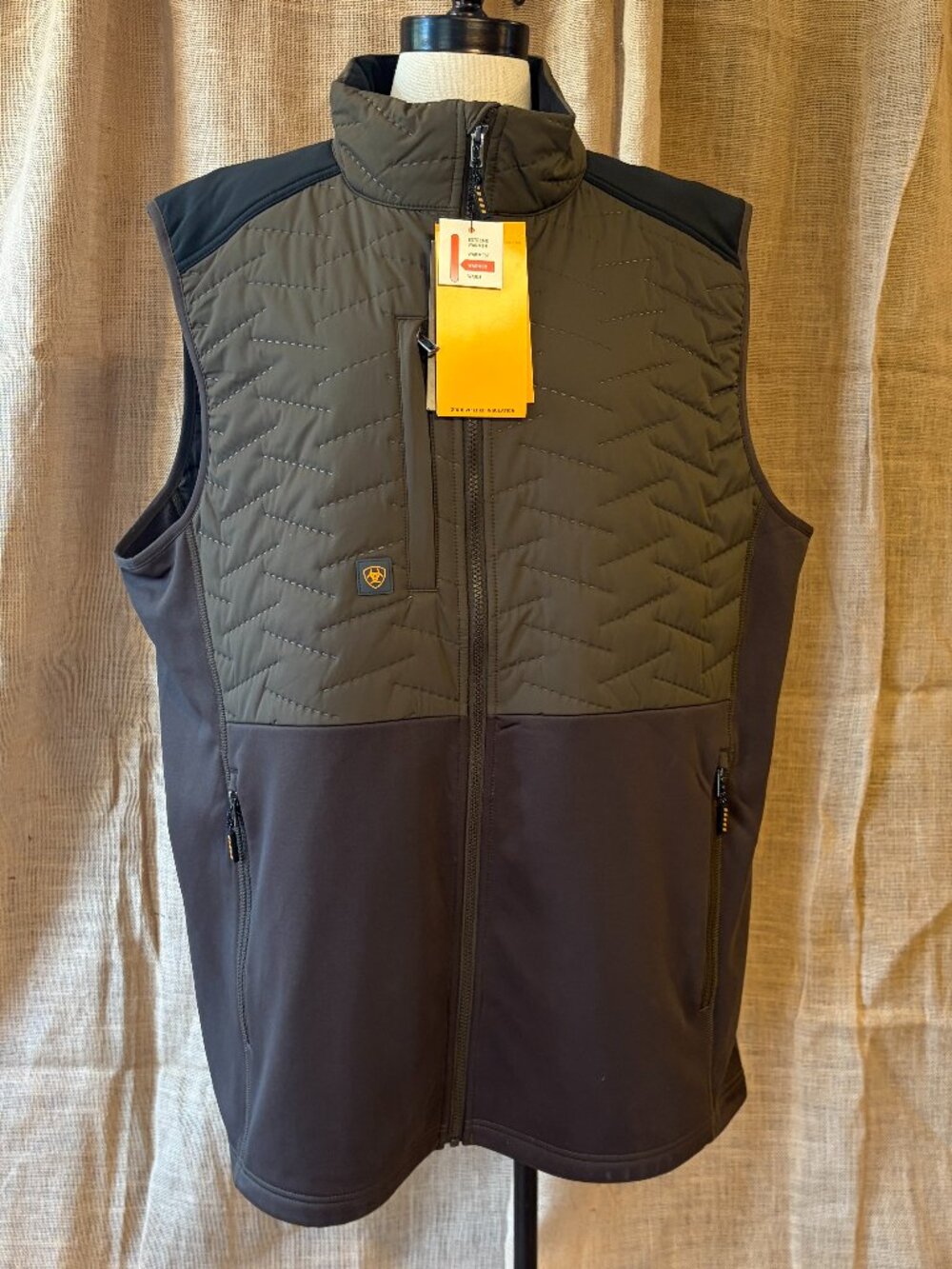 NWT Ariat Rebar Cloud 9 Insulated Vest Men's XL Tall Brown